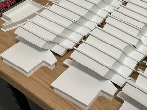 Pièce sur mesure pour embout inox en plastique ASA anti-uv